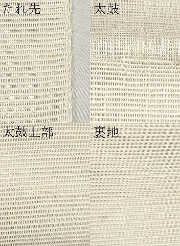 平和屋着物＊夏物　八寸名古屋帯　色紙文　正絹　逸品　CABJ5938tx