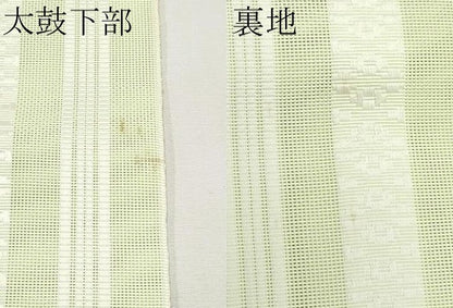 平和屋着物＊夏物　八寸名古屋帯　博多織　紗献上　未使用　CABJ5939tx