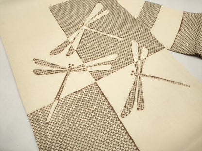 平和屋着物＊夏物　九寸名古屋帯　トンボ　正絹　逸品　CABJ5951tx