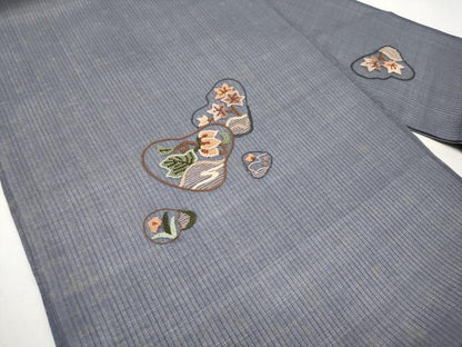平和屋着物＊夏物　中国三大刺繍　相良刺繍　総刺繍　九寸名古屋帯　枝花文　正絹　逸品　CABJ5960tx
