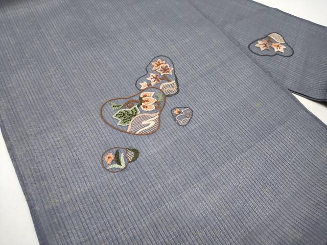 平和屋着物＊夏物　中国三大刺繍　相良刺繍　総刺繍　九寸名古屋帯　枝花文　正絹　逸品　CABJ5960tx