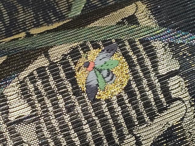 平和屋着物＊夏物　六通柄袋帯　蛍　金銀糸　正絹　逸品　CABJ5961tx