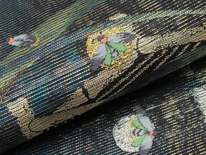平和屋着物＊夏物　六通柄袋帯　蛍　金銀糸　正絹　逸品　CABJ5961tx