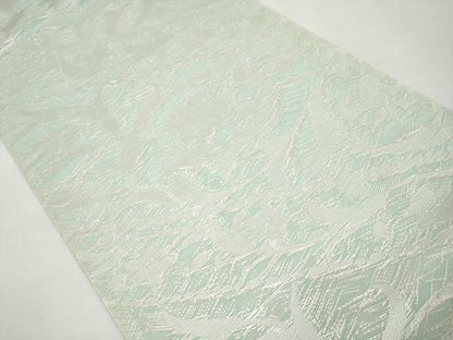 平和屋着物＊夏物　六通柄袋帯　枝花文　銀糸　正絹　逸品　CABJ5968tx