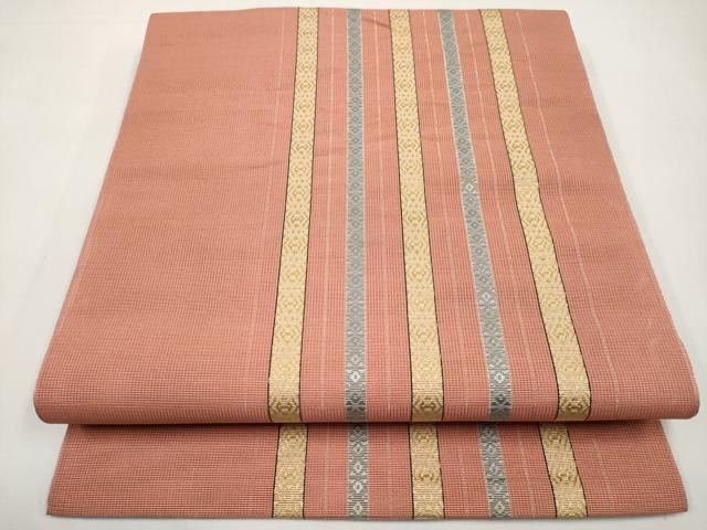 平和屋着物＊夏物　本場筑前博多織　八寸名古屋帯　紗献上　正絹　逸品　CABJ5972tx