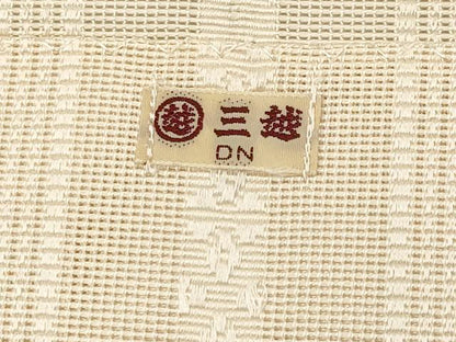平和屋着物＊夏物　本場筑前博多織　八寸名古屋帯　紗献上　肌色　三越扱い　正絹　逸品　CABJ5988tx