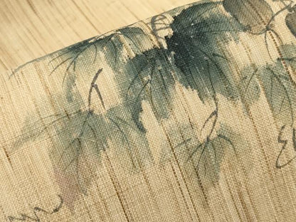 平和屋着物＊夏物　九寸名古屋帯　作家物　手描き　鬼灯　ほおずき　麻　逸品　CABJ6000tx