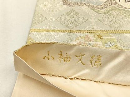 平和屋着物◎六通柄袋帯　小袖文様　金糸　正絹　逸品　CABJ6008yk