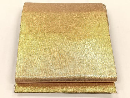 平和屋着物◎両面　全通柄袋帯　霞文　金糸　正絹　逸品　CABJ6052yk