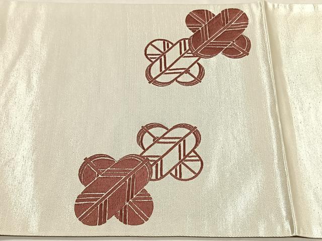 平和屋着物◎丸帯　幾何学文様　CABJ6062yk