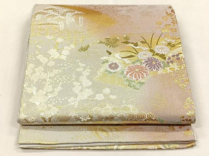 平和屋着物◎六通柄袋帯　唐織　洛陽　金糸　正絹　逸品　CABJ6092yk