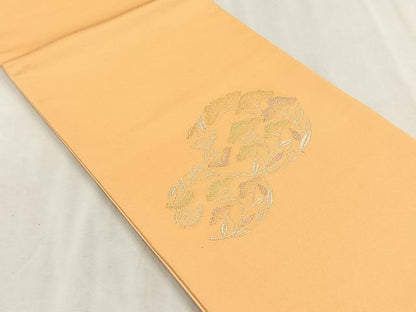 平和屋着物◎太鼓柄袋帯　枝松丸文　銀糸　正絹　逸品　未使用　CABJ6168yk