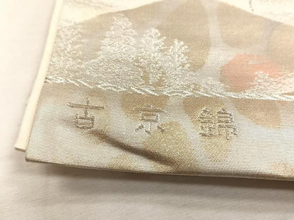 平和屋着物◎六通柄袋帯　古京錦　二重引箔　正絹　逸品　CABJ6184yk
