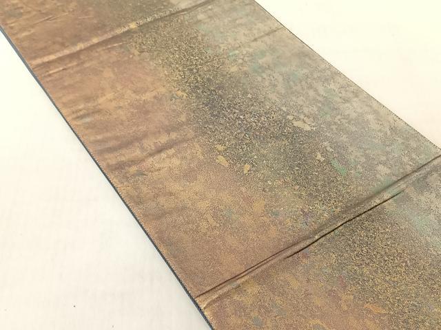 平和屋着物◎六通柄袋帯　霞文　引箔　正絹　逸品　CABJ6222yk