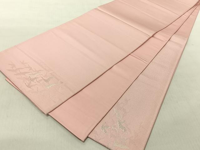 平和屋着物◎太鼓柄袋帯　飛鶴文　銀糸　正絹　逸品　CABJ6246yk