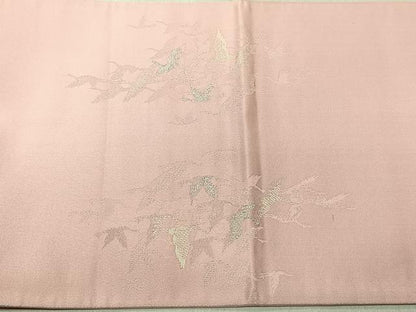 平和屋着物◎太鼓柄袋帯　飛鶴文　銀糸　正絹　逸品　CABJ6246yk