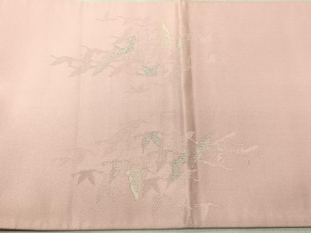 平和屋着物◎太鼓柄袋帯　飛鶴文　銀糸　正絹　逸品　CABJ6246yk