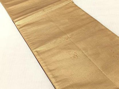 平和屋着物◎全通柄袋帯　霞文　引箔　正絹　逸品　CABJ6259yk