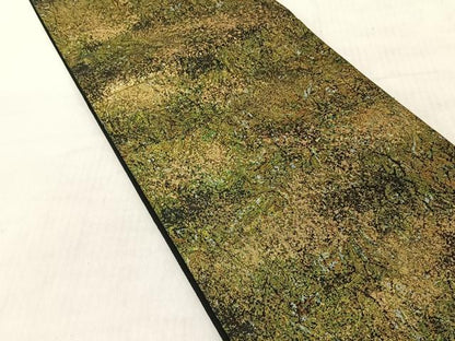 平和屋着物◎六通柄袋帯　霞文　金糸　正絹　逸品　CABJ6294yk