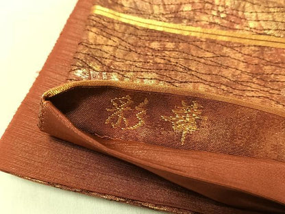平和屋着物◎六通柄袋帯　彩華　金糸　正絹　逸品　CABJ6306yk