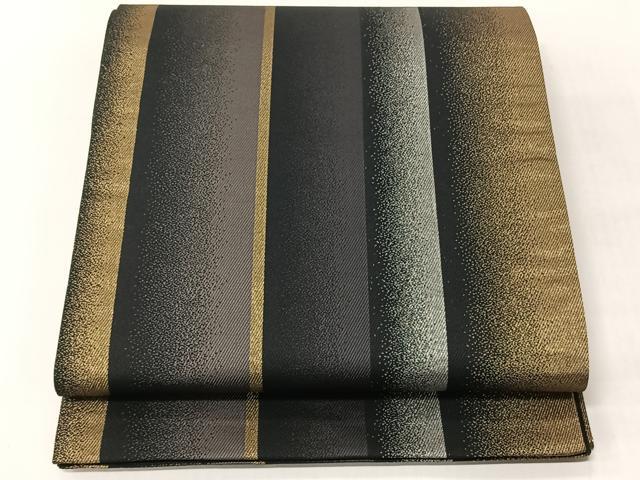 平和屋着物◎全通柄袋帯　霞文　金銀糸　正絹　逸品　未使用　CABJ6313yk