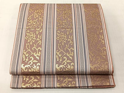 平和屋着物◎六通柄　本袋帯　大和錦　金糸　正絹　逸品　CABJ6325yk