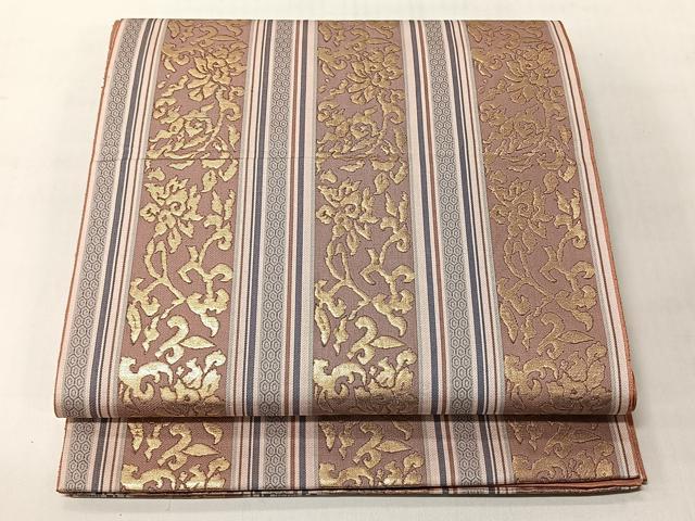 平和屋着物◎六通柄　本袋帯　大和錦　金糸　正絹　逸品　CABJ6325yk
