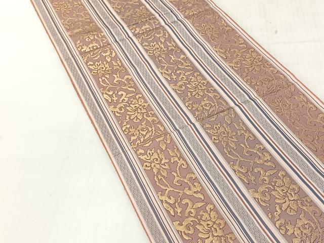 平和屋着物◎六通柄　本袋帯　大和錦　金糸　正絹　逸品　CABJ6325yk