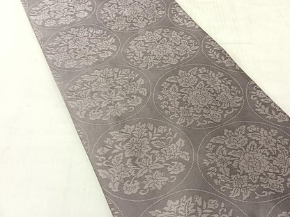 平和屋着物◎両面　全通柄　本袋帯　筑趣錦　孔雀花文　正絹　逸品　CABJ6333yk