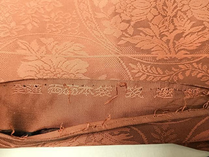 平和屋着物◎両面　全通柄　本袋帯　筑趣錦　草花丸文　正絹　逸品　CABJ6336yk