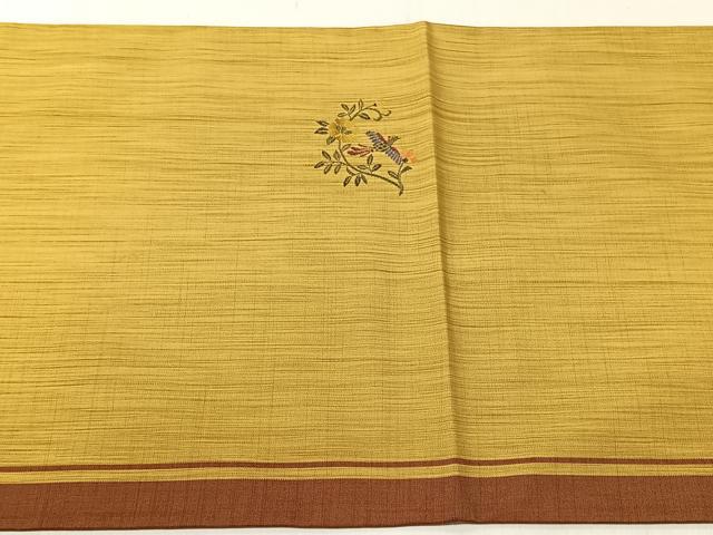 平和屋着物◎太鼓柄袋帯　花鳥文　正絹　逸品　CABJ6399yk