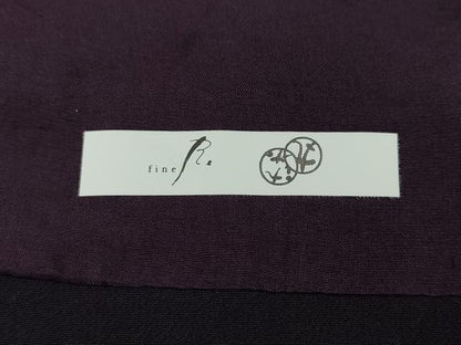 平和屋着物●上質な色無地　霞地紋　濃鼠色　正絹　逸品　CABJ6402ut