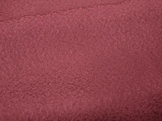 平和屋着物●上質な色無地　紋意匠　浅蘇芳色　正絹　逸品　CABJ6403ut