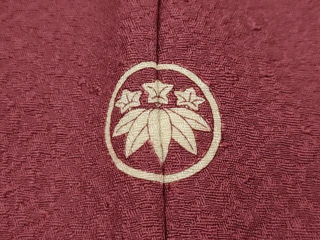 平和屋着物●上質な色無地　紋意匠　浅蘇芳色　正絹　逸品　CABJ6403ut