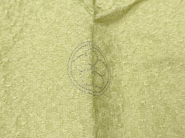 平和屋着物●本草木染作家　瑞寶　色無地　紋意匠　蒸栗色　正絹　逸品　CABJ6408ut