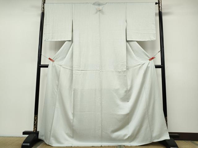 平和屋着物●上質な色無地　文字地紋　紫水晶色　ロング丈　正絹　逸品　未使用　CABJ6410ut