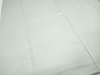 平和屋着物●上質な色無地　文字地紋　紫水晶色　ロング丈　正絹　逸品　未使用　CABJ6410ut