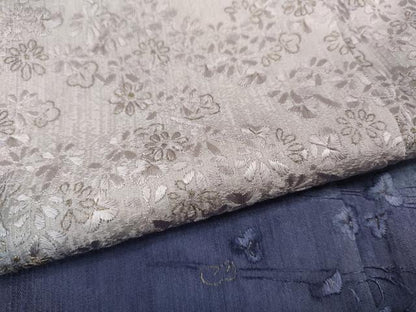 平和屋着物●訪問着　総刺繍　流水枝花文　暈し染め　金糸　正絹　逸品　CABJ6412ut