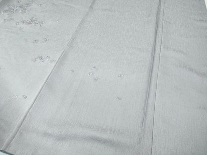 平和屋着物●訪問着　総刺繍　流水枝花文　暈し染め　金糸　正絹　逸品　CABJ6412ut