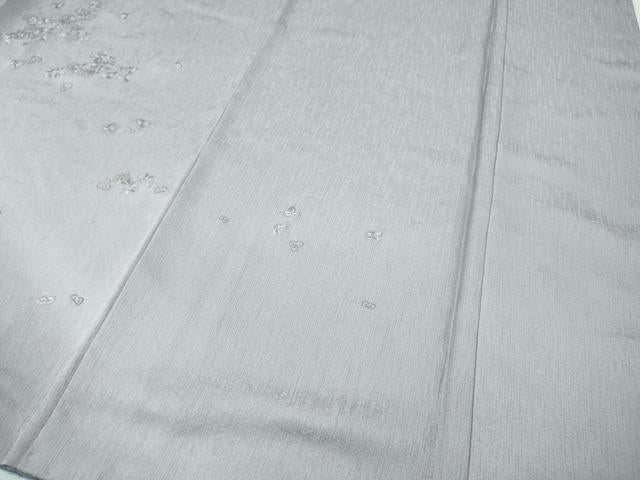 平和屋着物●訪問着　総刺繍　流水枝花文　暈し染め　金糸　正絹　逸品　CABJ6412ut