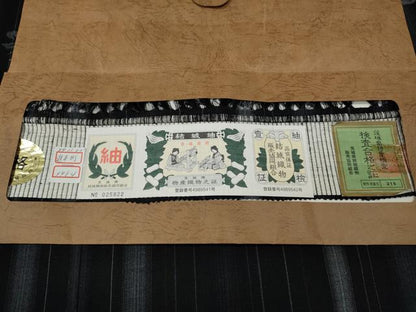平和屋着物●結城紬　80亀甲　クローバー　証紙付き　正絹　逸品　CABJ6420ut