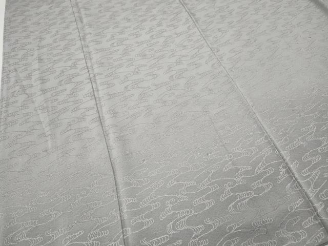 平和屋着物●上質な色無地　流水地紋　薄色　正絹　逸品　CABJ6429ut