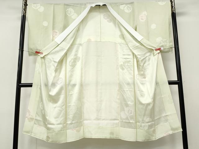 平和屋着物●長襦袢　無双仕立て　雪輪花文　暈し染め　正絹　逸品　CABJ6430ut