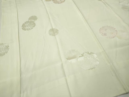 平和屋着物●長襦袢　無双仕立て　雪輪花文　暈し染め　正絹　逸品　CABJ6430ut