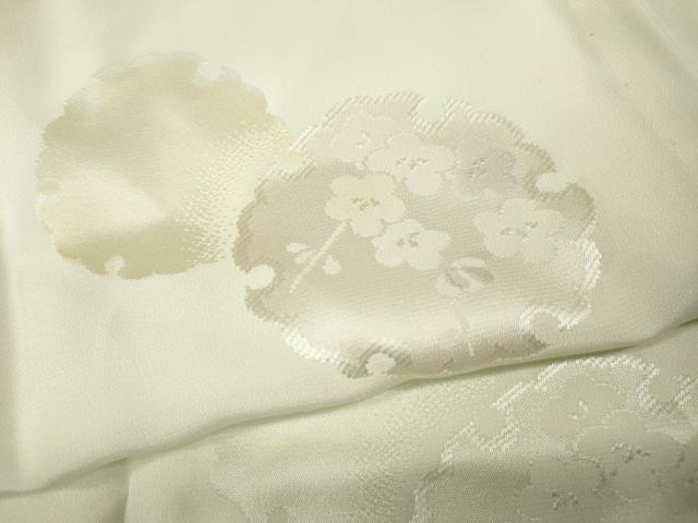 平和屋着物●長襦袢　無双仕立て　雪輪花文　暈し染め　正絹　逸品　CABJ6430ut