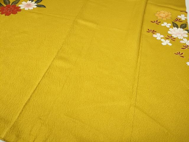 平和屋着物●豪華振袖　駒刺繍　舞花文　暈し染め　金彩　十二単風　正絹　逸品　CABJ6431ut