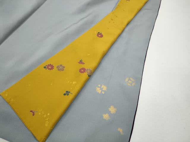 平和屋着物●豪華振袖　ふくれ織　刺繍　打ち出の小槌　瓢箪　舞花文　暈し染め　金彩　正絹　逸品　CABJ6433ut