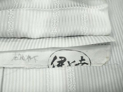 平和屋着物●上質な小紋　吉祥間道　伊と幸　仮絵羽　正絹　逸品　未使用　CABJ6436ut