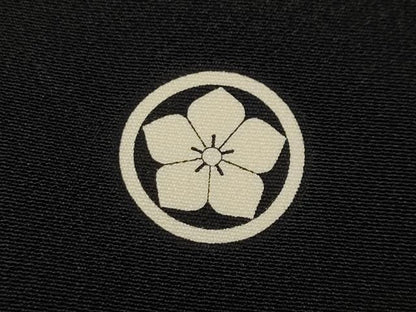 平和屋着物●豪華黒留袖　友禅　作家物　風景草花文　正絹　逸品　CABJ6441ut