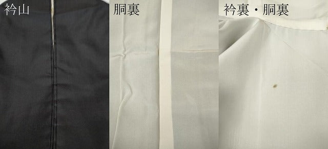 平和屋着物●本場大島紬　7マルキ　地空き　草花文　正絹　逸品　CABJ6442ut